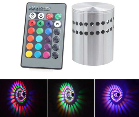 Led Wall Light With Spiral Effect