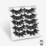 5 Pairs Of Fake Long Eye Lashes