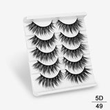 5 Pairs Of Fake Long Eye Lashes