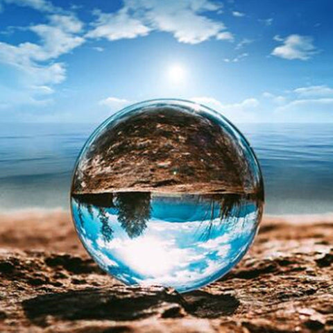 Clear Glass Crystal Ball