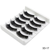 5 Pairs Of Fake Long Eye Lashes