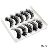 5 Pairs Of Fake Long Eye Lashes