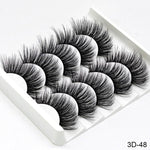 5 Pairs Of Fake Long Eye Lashes