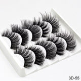 5 Pairs Of Fake Long Eye Lashes