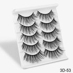 5 Pairs Of Fake Long Eye Lashes