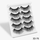 5 Pairs Of Fake Long Eye Lashes