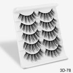 5 Pairs Of Fake Long Eye Lashes